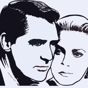 Cary Grant and Grace Kelly